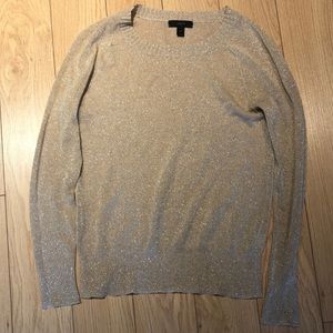 Jcrew Shimmer Crew Nick Sweater